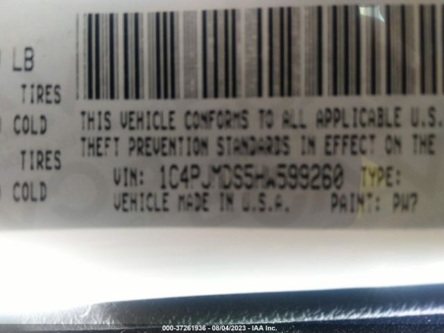 1C4PJMDS5HW599260 Jeep Cherokee Limited