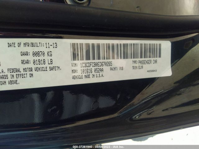 1C3CDFCB0ED670265 Dodge Dart Limited
