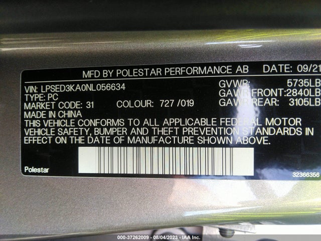Polestar 2 2022 LPSED3KA0NL056634 Image 16