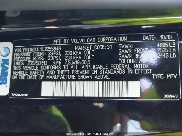 YV4162UL1L2255846 Volvo Xc40 Inscription