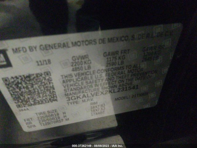 3GKALVEX2KL231541 GMC Terrain Slt