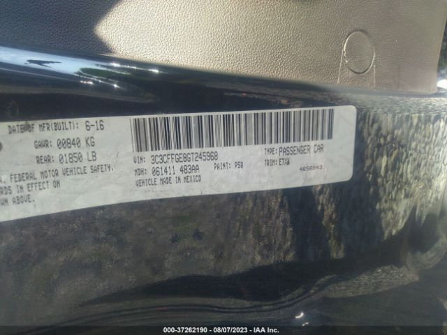 3C3CFFGE8GT245968 Fiat 500E