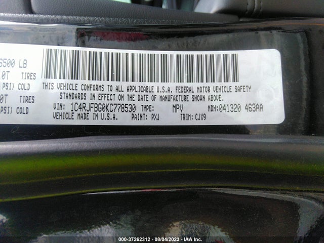 Jeep Grand Cherokee Limited 2019 1C4RJFBG0KC778530 Image 15