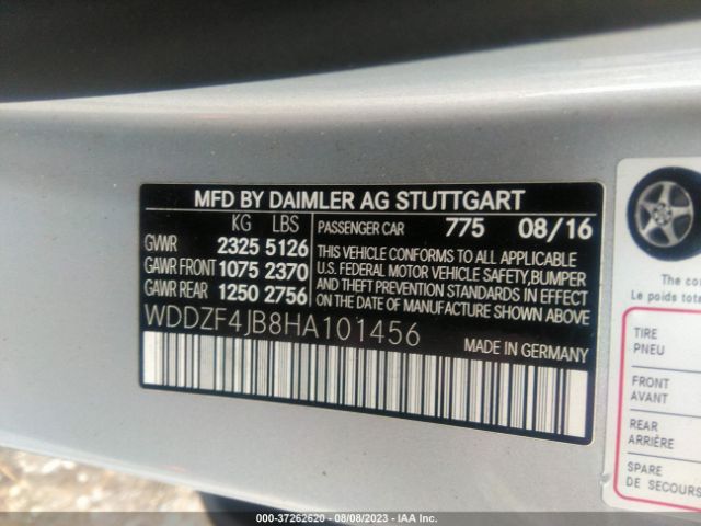 WDDZF4JB8HA101456 Mercedes-Benz E-class E 300