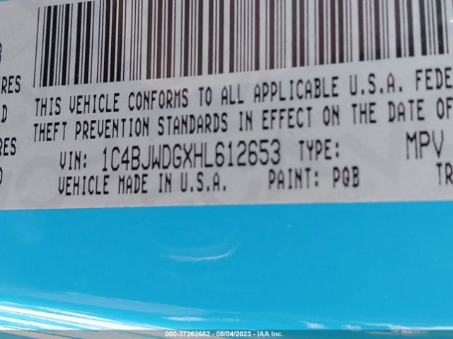 1C4BJWDGXHL612653 Jeep Wrangler Unlimited Sport