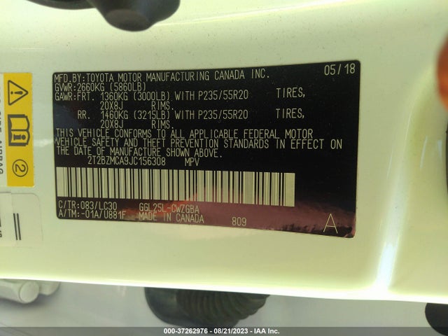 2018 Lexus RX, VIN: 2T2BZMCA9JC156308