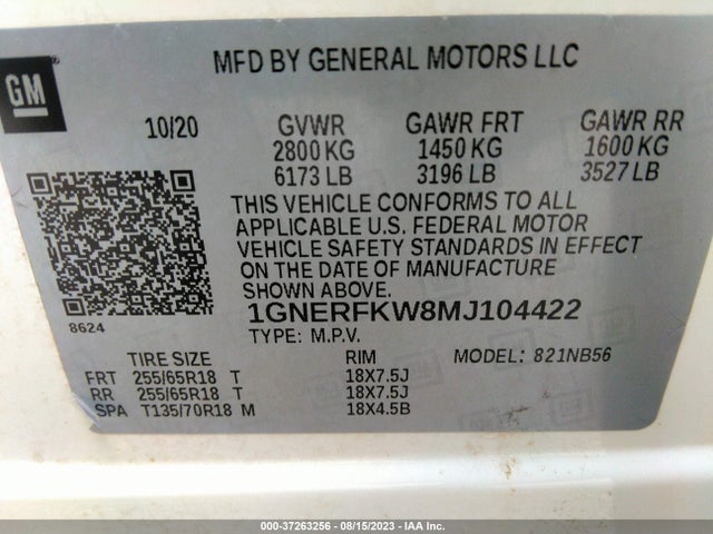 Chevrolet Traverse Ls 2021 1GNERFKW8MJ104422 Image 9