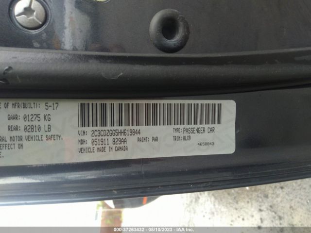2C3CDZGG5HH619844 Dodge Challenger Gt