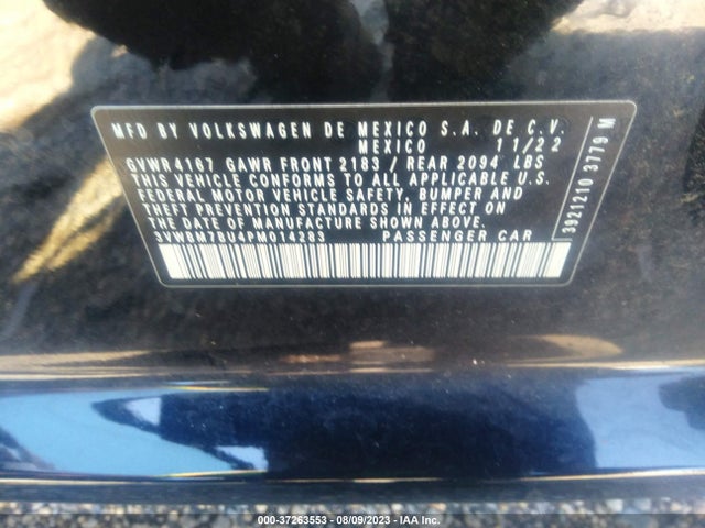 3VWBM7BU4PM014283 Volkswagen Jetta Sport