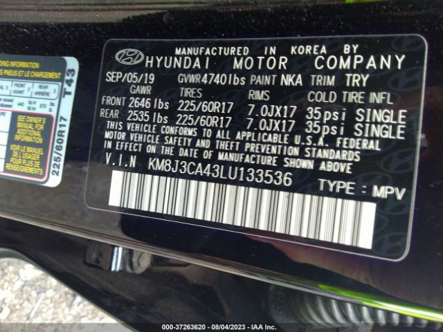KM8J3CA43LU133536 Hyundai Tucson Value