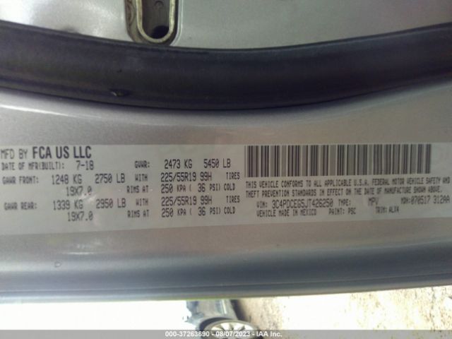3C4PDCEG5JT426250 Dodge JOURNEY GT