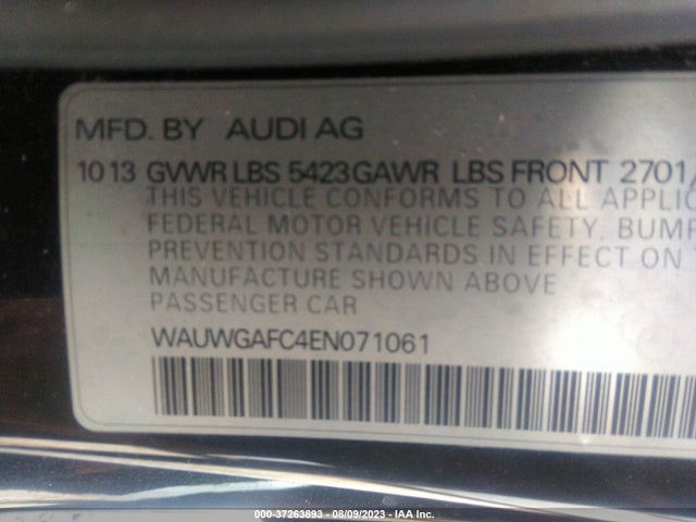 WAUWGAFC4EN071061 Audi A7 3.0 Premium Plus