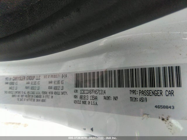 1C3CCCAB7FN571314 Chrysler 200 Limited