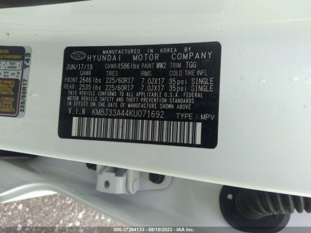 KM8J33A44KU071692 Hyundai Tucson Value