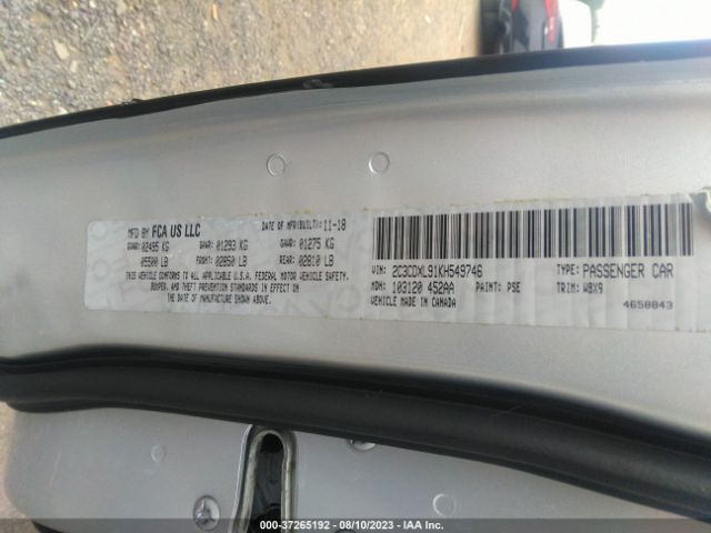 2C3CDXL91KH549746 Dodge Charger Srt Hellcat