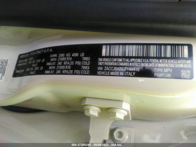 ZACCJBAB9JPH44410 Jeep Renegade Sport