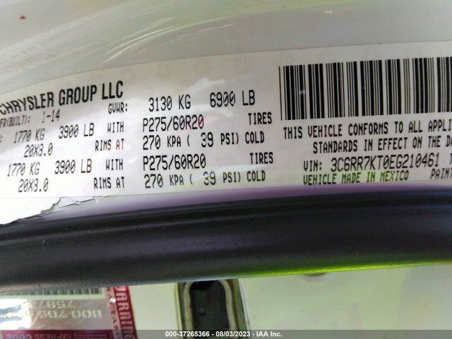 3C6RR7KT0EG210461 RAM 1500 Express