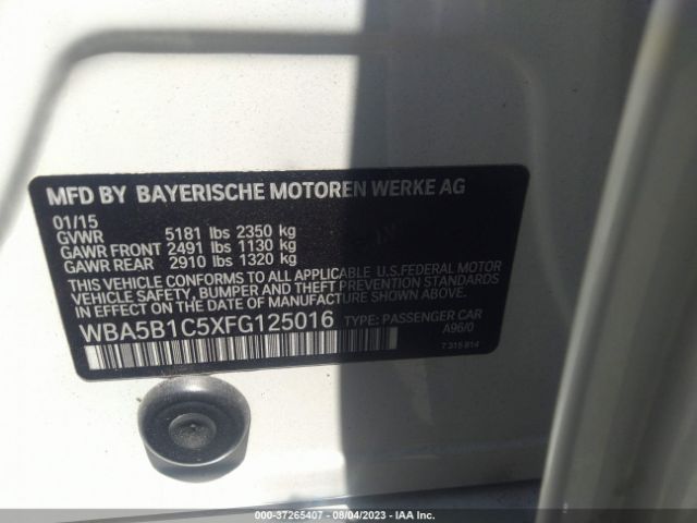WBA5B1C5XFG125016 BMW 5 Series 535i