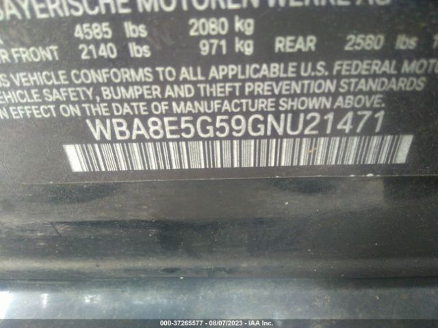 WBA8E5G59GNU21471 BMW 3 Series 320i Xdrive