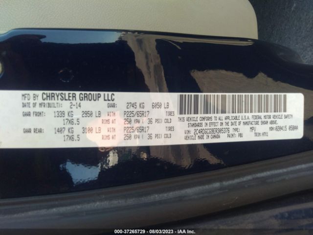 2C4RDGCG9ER305376 Dodge Grand Caravan Sxt