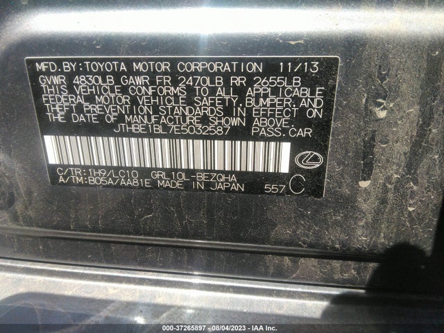Lexus GS 350 2014 JTHBE1BL7E5032587 Image 15
