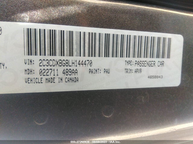 Dodge Charger Sxt 2020 2C3CDXBG8LH144470 Image 9