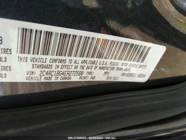2C4RC1BG4ER272580 Chrysler Town & Country Touring