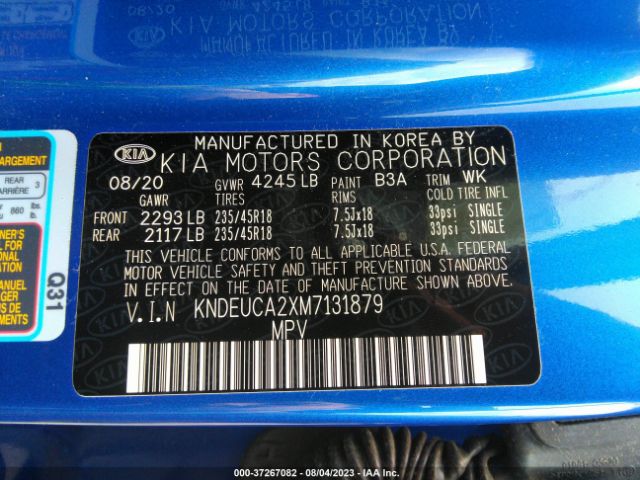 KNDEUCA2XM7131879 KIA SELTOS S