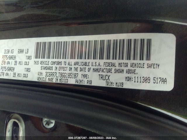 3C6RR7LT9GG185187 RAM 1500 Big Horn