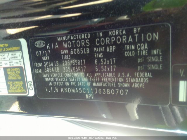 KNDMA5C11J6380707 KIA Sedona L