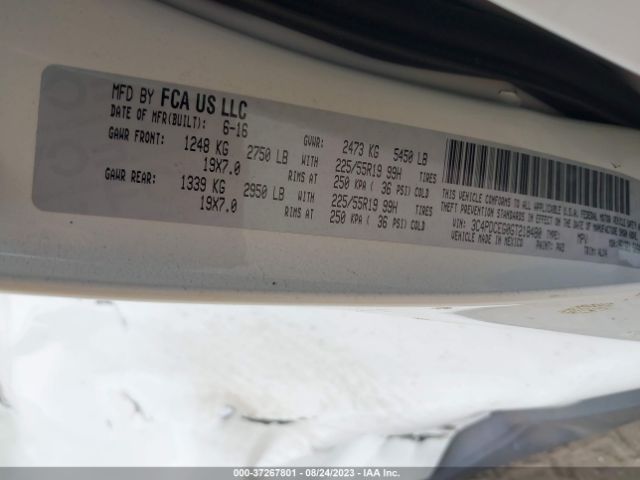 3C4PDCEG0GT218480 Dodge Journey R/t
