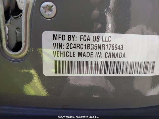 2C4RC1BG5NR176943 Chrysler Pacifica Touring L