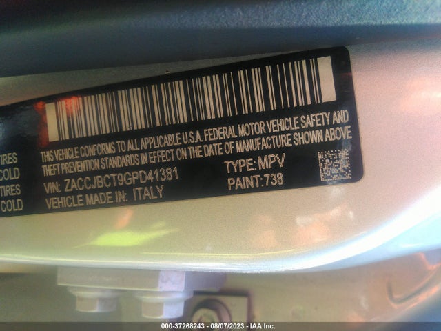 ZACCJBCT9GPD41381 Jeep Renegade Trailhawk