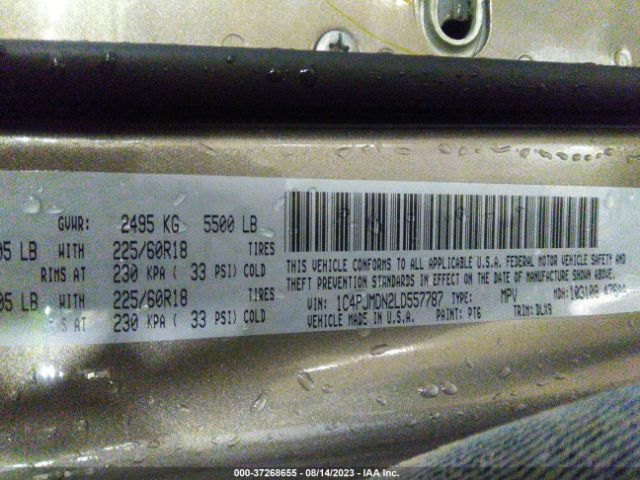 1C4PJMDN2LD557787 Jeep Cherokee Limited