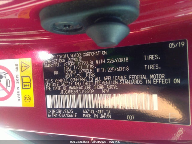 JTJGARBZ6L2158909 Lexus Nx Nx 300