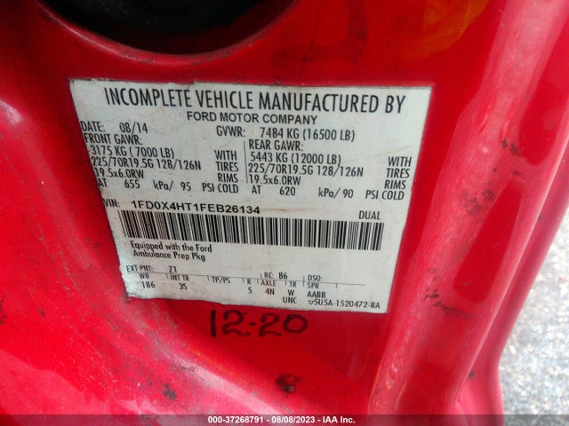 2015 Ford F-450, VIN: 1FD0X4HT1FEB26134
