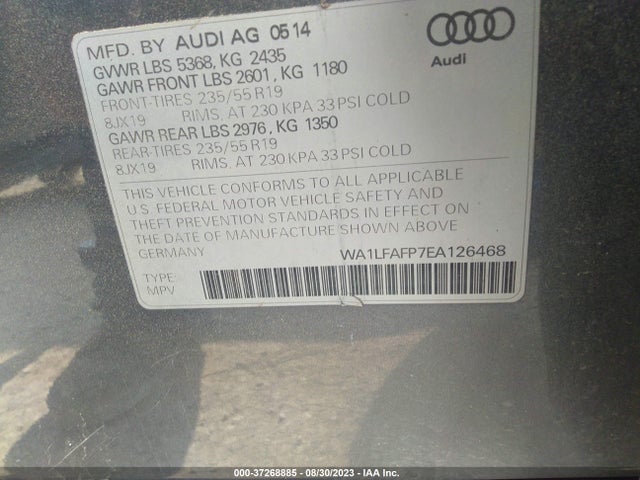 WA1LFAFP7EA126468 Audi Q5 Premium Plus