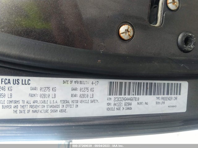 Dodge Challenger Sxt 2017 2C3CDZAG4HH607810 Image 9