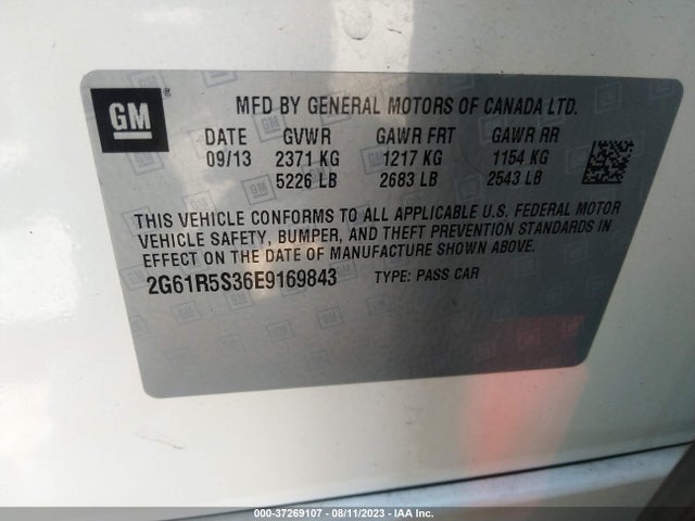 2G61R5S36E9169843 Cadillac Xts Premium