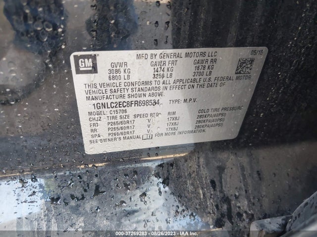 Chevrolet Tahoe Commercial 2015 1GNLC2EC8FR698534 Image 15