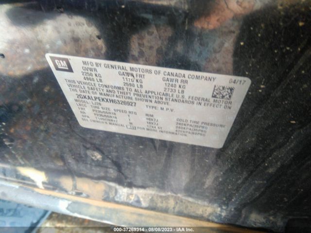 2GKALPEKXH6326927 GMC Terrain Slt