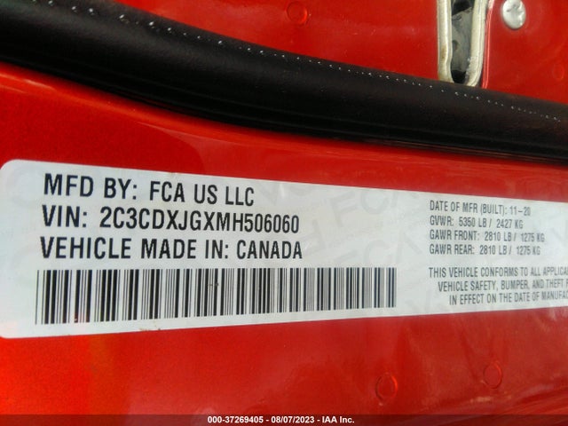 Dodge Charger Sxt Awd 2021 2C3CDXJGXMH506060 Image 9