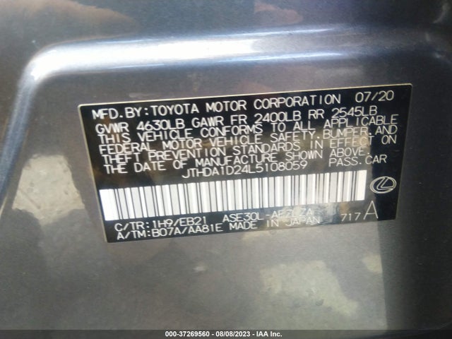 JTHDA1D24L5108059 Lexus Is Is 300