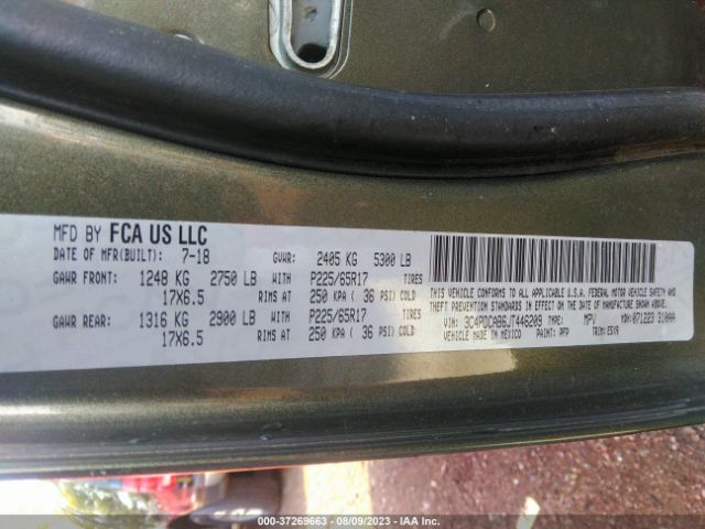 3C4PDCAB6JT446209 Dodge JOURNEY SE