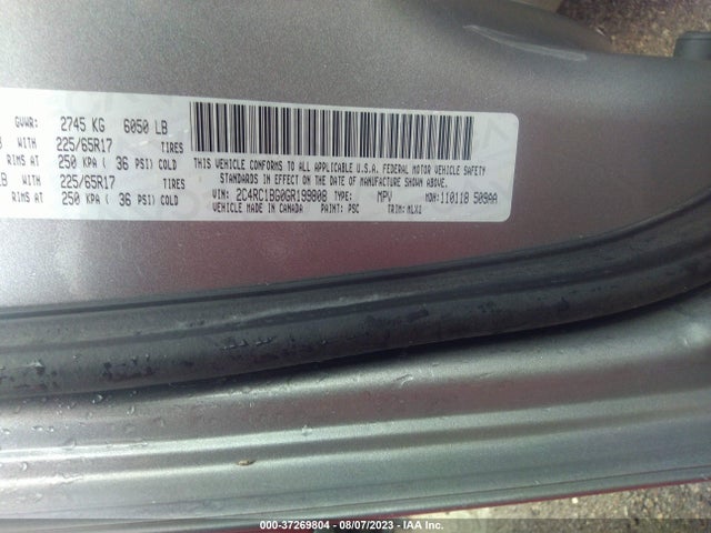 2C4RC1BG0GR199808 Chrysler Town & Country Touring