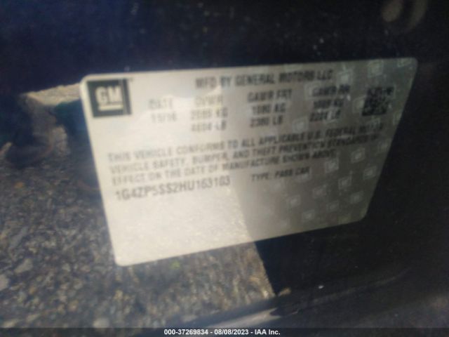 1G4ZP5SS2HU163103 Buick Lacrosse Essence