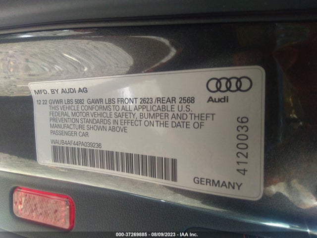 2023 Audi S4, VIN: WAUB4AF44PA039236