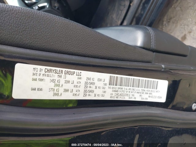 2013 DODGE DURANGO SXT VIN: 1C4RDJAG5DC670516