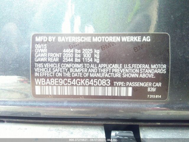 WBA8E9C54GK645083 BMW 3 Series 328i