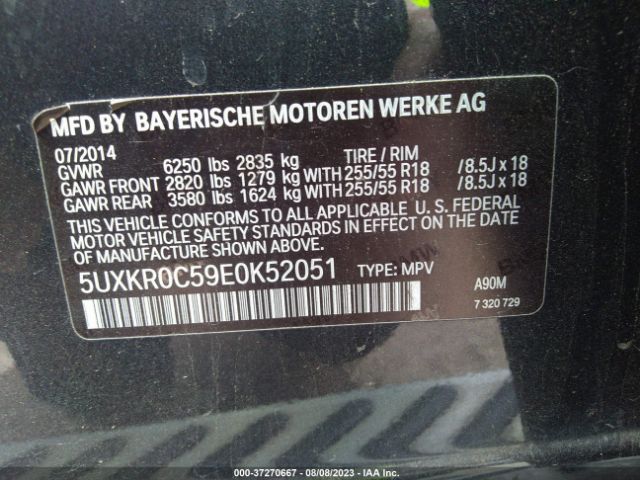 5UXKR0C59E0K52051 BMW X5 Xdrive35i